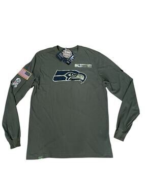 New- Nike Seattle Seahawks Salute To Service Long Sleeve T-Shirt Men’s Medium